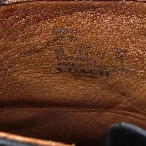 Coach Lolita Black Leather Bootie with Fringe Womens Size 6 - Picture 11 of 12